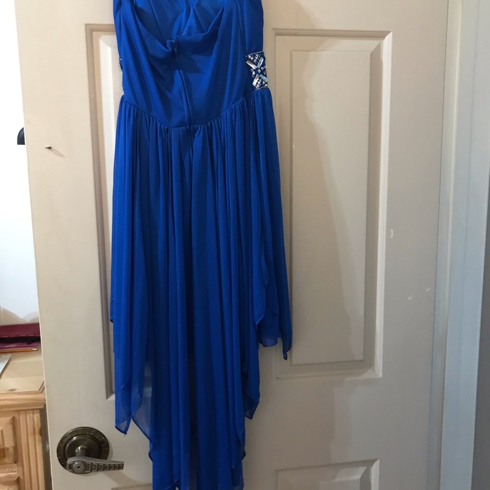 Strapless low high dress